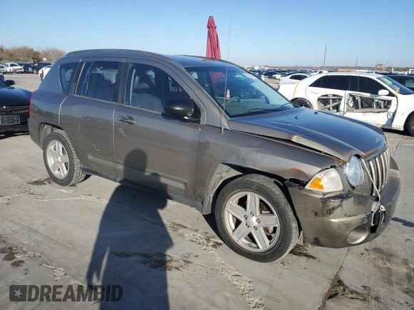 2008 Jeep Compass Sport with VIN 1J8FT47088D747146, listed as a Copart auction lot 85586414 with 286,169 mi miles and Salvage Title. Bid and sale history available at carsss.com. Image 4.