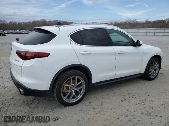 2018 Alfa Romeo Stelvio Ti with VIN ZASFAKBN8J7C03908, listed as a Copart auction lot 47468815 with 62,584 mi miles and Salvage Title. Bid and sale history available at carsss.com. Image 3.