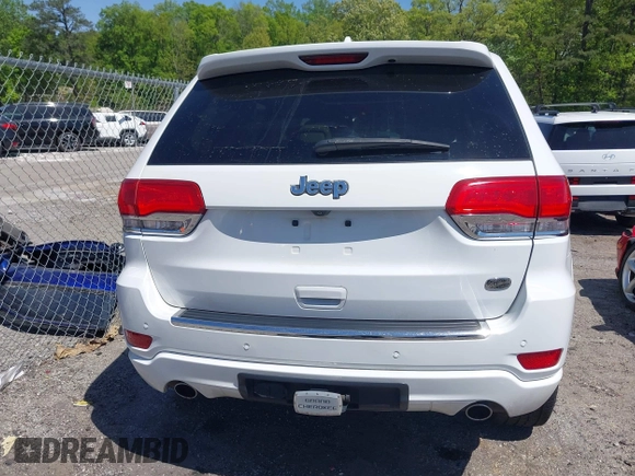 2015 Jeep Grand Cherokee Overland with VIN 1C4RJECG6FC707458, listed as a IAAI auction lot 41996350 with 128,307 mi miles and . Bid and sale history available at DreamBid. Image 16.