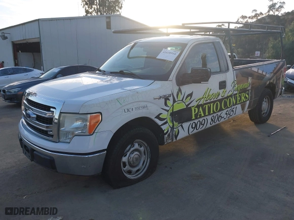 2014 Ford F-150 XL with VIN 1FTNF1CF1EKD83954, listed as a IAAI auction lot 41620910 with 165,042 mi miles. Bid and sale history available at carsss.com. Image 19.