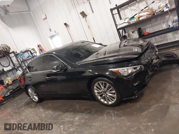 2021 Infiniti Q50 Luxe with VIN JN1EV7BR0MM755324, listed as a IAAI auction lot 42126177 with 33,000 mi miles and . Bid and sale history available at DreamBid. Image 13.