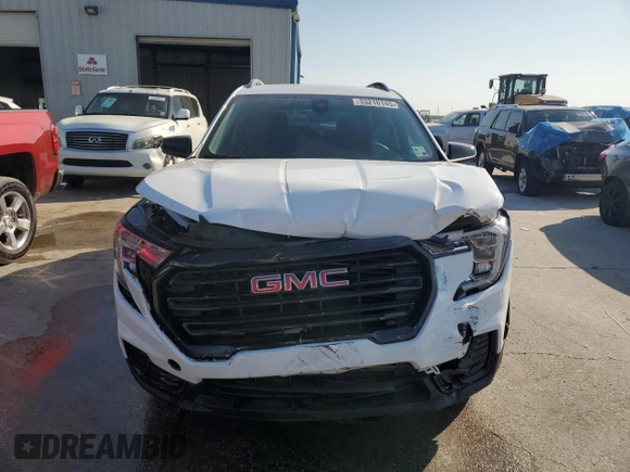 2023 GMC Terrain SLE with VIN 3GKALMEG8PL197297, listed as a Copart auction lot 53210145 with 17,664 mi miles and Salvage Title. Bid and sale history available at DreamBid. Image 5.