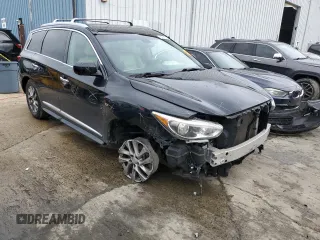 2015 Infiniti QX60 with VIN 5N1AL0MM4FC535070, listed as a Copart auction lot 62691185 with 110,824 mi miles and Salvage title. Bid and sale history available at DreamBid. Image 4.