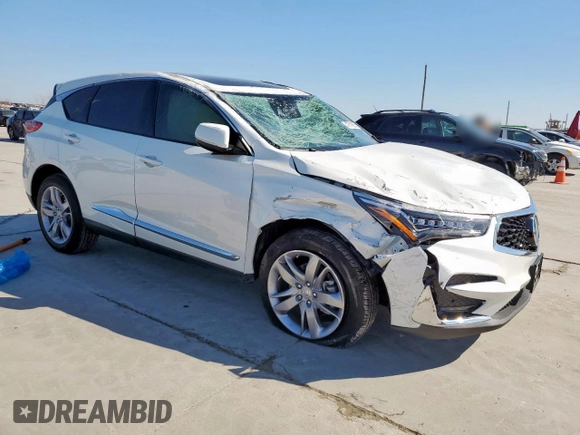 2021 Acura RDX w/Advance Package with VIN 5J8TC2H74ML034739, listed as a Copart auction lot 47019575 with 940 mi miles and Salvage Title. Bid and sale history available at carsss.com. Image 4.