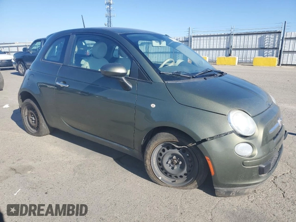 2013 FIAT 500 Pop with VIN 3C3CFFAR3DT544890, listed as a Copart auction lot 88313705 with 184,637 mi miles and Salvage Title. Bid and sale history available at carsss.com. Image 4.