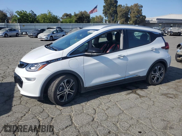 2017 Chevrolet Bolt EV Premier with VIN 1G1FX6S03H4161834, listed as a Copart auction lot 60913595 with 119,458 mi miles and Salvage title. Bid and sale history available at DreamBid. Image 1.