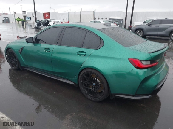 2021 BMW M3 Competition with VIN WBS33AY07MFL02329, listed as a IAAI auction lot 41783136 with 38,133 mi miles. Bid and sale history available at carsss.com. Image 3.
