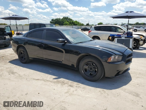 2013 Dodge Charger Police with VIN 2C3CDXAT1DH669564, listed as a Copart auction lot 56682395 with 157,650 mi miles and Clean Title. Bid and sale history available at DreamBid. Image 4.