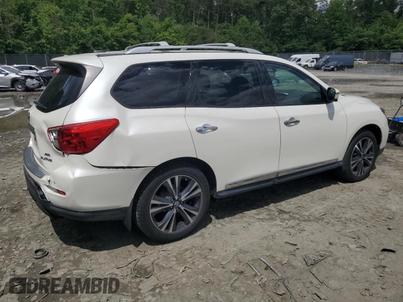 2018 Nissan Pathfinder SV with VIN 5N1DR2MM6JC646848, listed as a Copart auction lot 57461455 with 107,947 mi miles and Salvage title. Bid and sale history available at DreamBid. Image 3.