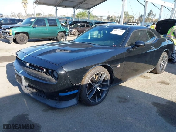 2015 Dodge Challenger R/T Scat Pack with VIN 2C3CDZFJ4FH843309, listed as a IAAI auction lot 41979480 with 80,187 mi miles. Bid and sale history available at carsss.com. Image 2.