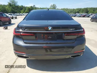 2020 BMW 7 Series 750i xDrive with VIN WBA7U2C01LGJ59354, listed as a Copart auction lot 58669874 with 0 mi miles and Salvage Title. Bid and sale history available at carsss.com. Image 6.