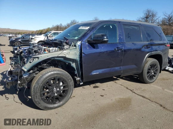 2025 Toyota Sequoia SR5 with VIN 7SVAAABA9SX055317, listed as a Copart auction lot 42635565 with 85 mi miles and Salvage Title. Bid and sale history available at carsss.com. Image 1.