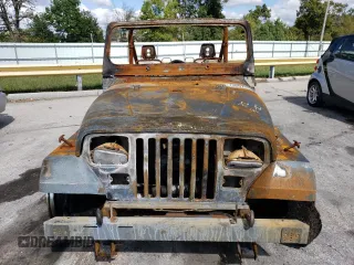 1990 Jeep Wrangler "S" with VIN 2J4FY19EXLJ550543, listed as a Copart auction lot 73007974 with 0 mi miles and Non Repairable. Bid and sale history available at carsss.com. Image 5.