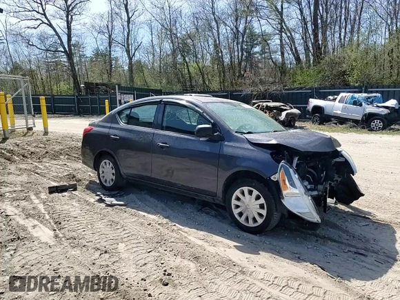 2015 Nissan Versa SV with VIN 3N1CN7AP4FL916133, listed as a Copart auction lot 55012905 with 102,026 mi miles and Salvage title. Bid and sale history available at DreamBid. Image 14.