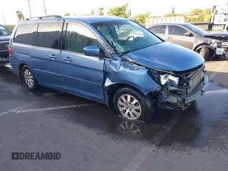 2008 Honda Odyssey EX with VIN 5FNRL38488B025930, listed as a IAAI auction lot 41062184 with 203,142 mi miles and . Bid and sale history available at DreamBid. Image 1.