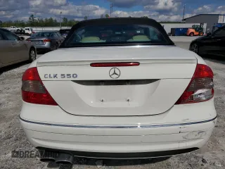 2008 Mercedes-Benz CLK 550 with VIN WDBTK72F78T089317, listed as a Copart auction lot 73295334 with 171,768 mi miles and Salvage Title. Bid and sale history available at DreamBid. Image 6.