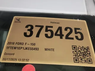 2018 Ford F-150 XL with VIN 1FTEW1EP1JKE55493, listed as a IAAI auction lot 42666714 with 104,452 mi miles and . Bid and sale history available at DreamBid. Image 10.
