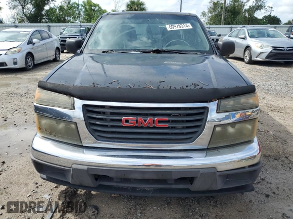 2007 GMC Canyon SL with VIN 1GTCS19E578191616, listed as a Copart auction lot 69978314 with 0 mi miles and Clean Title. Bid and sale history available at carsss.com. Image 5.