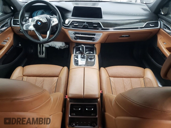2018 BMW 7 Series 750i with VIN WBA7F0C54JGM22895, listed as a Copart auction lot 44083875 with 0 mi miles and Clean Title. Bid and sale history available at carsss.com. Image 8.