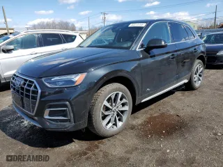 2021 Audi Q5 Premium Plus with VIN WA1BAAFY2M2056518, listed as a Copart auction lot 50313755 with 65,453 mi miles and Salvage Title. Bid and sale history available at carsss.com. Image 1.