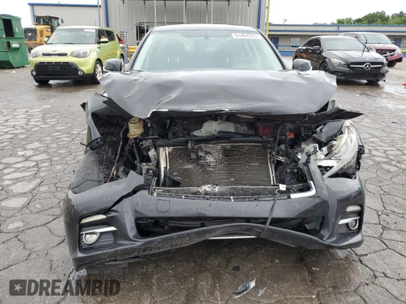 2015 Infiniti Q50 Premium with VIN JN1BV7AP9FM339066, listed as a Copart auction lot 61464355 with 168,471 mi miles and Salvage title. Bid and sale history available at DreamBid. Image 5.