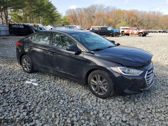 2017 Hyundai Elantra SE with VIN 5NPD84LF4HH172905, listed as a Copart auction lot 52244855 with 46,476 mi miles and Salvage Title. Bid and sale history available at carsss.com. Image 4.