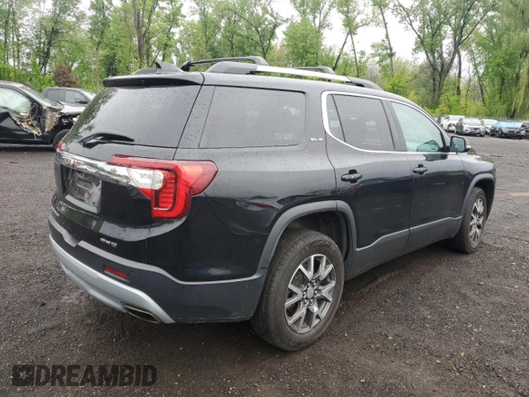 2020 GMC Acadia SLE with VIN 1GKKNRLS7LZ195692, listed as a Copart auction lot 57106115 with 81,555 mi miles and Salvage title. Bid and sale history available at DreamBid. Image 3.