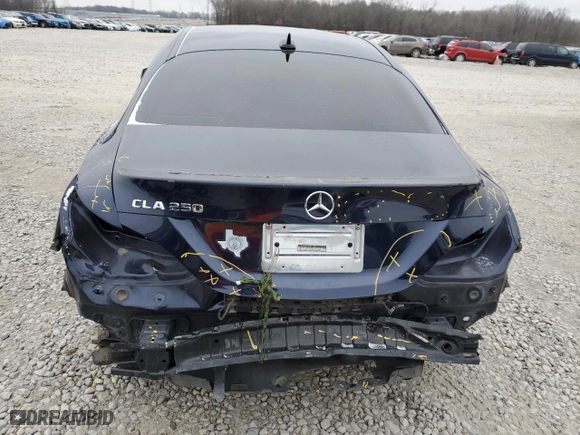 2018 Mercedes-Benz CLA with VIN WDDSJ4EB1JN591652, listed as a Copart auction lot 87360204 with 96,285 mi miles and Clean Title. Bid and sale history available at carsss.com. Image 6.