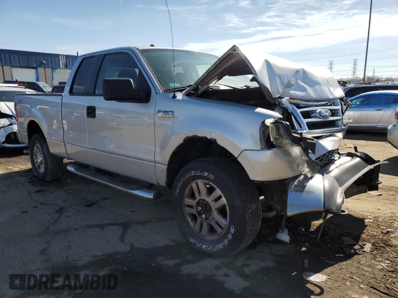 2008 Ford F-150 XLT with VIN 1FTPX14V98FA09908, listed as a Copart auction lot 50024655 with 1,164,725 mi miles and Salvage Title. Bid and sale history available at carsss.com. Image 4.