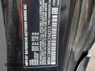 2021 BMW 4 Series M440i xDrive with VIN WBA13AR0XMCF64313, listed as a Copart auction lot 45716165 with 46,214 mi miles and Clean Title. Bid and sale history available at DreamBid. Image 14.