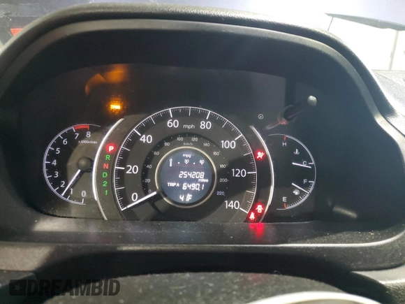 2013 Honda CR-V LX with VIN 2HKRM4H33DH666313, listed as a Copart auction lot 49817535 with 254,208 mi miles and Salvage Title. Bid and sale history available at DreamBid. Image 9.
