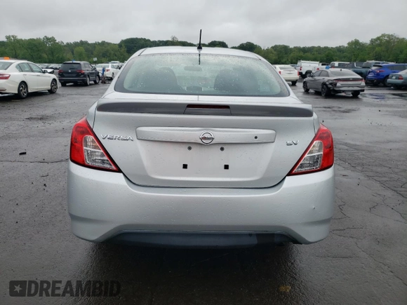 2017 Nissan Versa SV with VIN 3N1CN7AP5HL848489, listed as a Copart auction lot 59618045 with 83,561 mi miles and Salvage title. Bid and sale history available at DreamBid. Image 6.