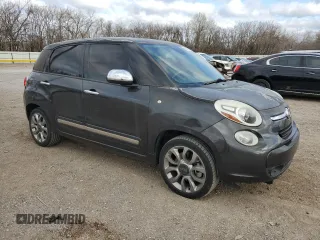 2014 FIAT 500L Lounge with VIN ZFBCFACH6EZ005499, listed as a Copart auction lot 49859355 with 155,511 mi miles and Clean Title. Bid and sale history available at DreamBid. Image 4.
