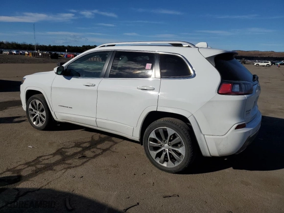 2019 Jeep Cherokee Overland with VIN 1C4PJMJX4KD259763, listed as a Copart auction lot 42593055 with 45,485 mi miles and Salvage Title. Bid and sale history available at carsss.com. Image 2.
