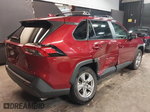 2022 Toyota RAV4 XLE with VIN 2T3P1RFV7NW271577, listed as a IAAI auction lot 42570463 with 20,106 mi miles and . Bid and sale history available at DreamBid. Image 4.