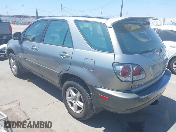 2001 Lexus RX 300 with VIN JTJGF10U810113697, listed as a IAAI auction lot 42215644 with 221,419 mi miles and . Bid and sale history available at DreamBid. Image 3.