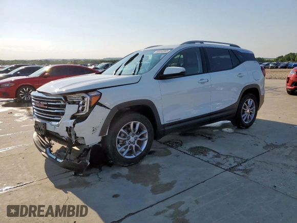 2023 GMC Terrain SLT with VIN 3GKALVEG3PL134047, listed as a Copart auction lot 56550565 with 32,048 mi miles and Salvage title. Bid and sale history available at DreamBid. Image 1.