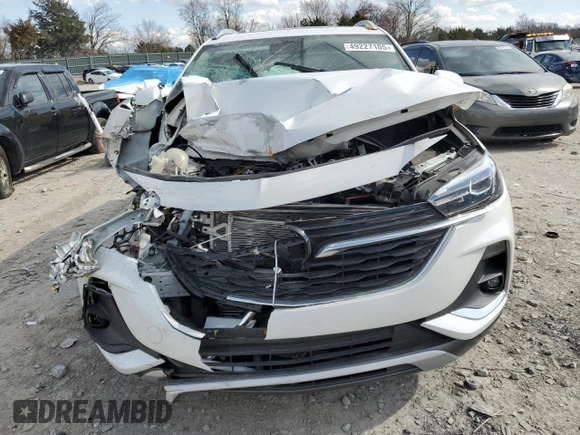 2022 Buick Encore GX Essence with VIN KL4MMFSL8NB148628, listed as a Copart auction lot 49227105 with 19,872 mi miles and Salvage title. Bid and sale history available at DreamBid. Image 5.