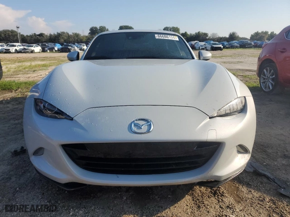 2018 Mazda MX-5 Miata RF Grand Touring with VIN JM1NDAM71J0204220, listed as a Copart auction lot 66686194 with 53,022 mi miles and Non Repairable. Bid and sale history available at carsss.com. Image 5.