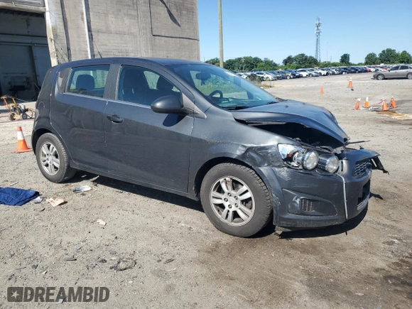 2014 Chevrolet Sonic LT with VIN 1G1JC6SH9E4170822, listed as a Copart auction lot 58460254 with 158,792 mi miles and Salvage Title. Bid and sale history available at carsss.com. Image 4.