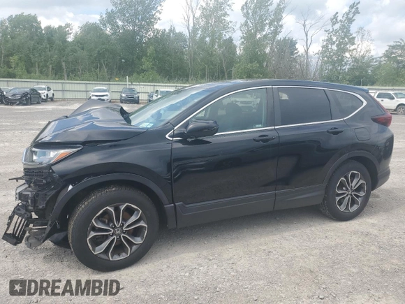2021 Honda CR-V EX-L with VIN 2HKRW2H8XMH658171, listed as a Copart auction lot 62904405 with 35,656 mi miles and Salvage title. Bid and sale history available at DreamBid. Image 1.