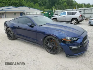 2020 Ford Mustang GT with VIN 1FA6P8CFXL5114668, listed as a Copart auction lot 58027235 with 11,792 mi miles and Salvage title. Bid and sale history available at DreamBid. Image 4.
