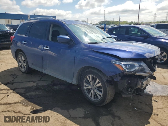 2019 Nissan Pathfinder SV with VIN 5N1DR2MM9KC583763, listed as a Copart auction lot 55849795 with 68,009 mi miles and Clean title. Bid and sale history available at DreamBid. Image 4.