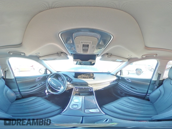 2021 Genesis GV80 with VIN KMUHCESC3MU060848, listed as a Copart auction lot 50980675 with 64,684 mi miles and Salvage title. Bid and sale history available at DreamBid. Image 14.