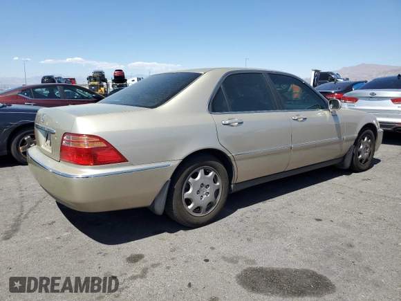 2001 Acura RL Premium Pkg with VIN JH4KA965X1C000535, listed as a Copart auction lot 54098695 with 0 mi miles and Clean Title. Bid and sale history available at carsss.com. Image 3.