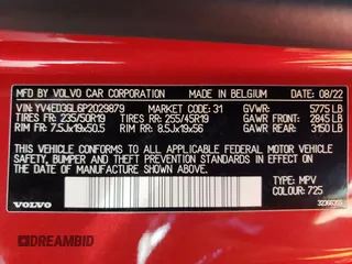 2023 Volvo C40 Recharge Pure Electric Plus with VIN YV4ED3GL6P2029879, listed as a Copart auction lot 78154264 with 32,277 mi miles and Salvage Title. Bid and sale history available at carsss.com. Image 14.