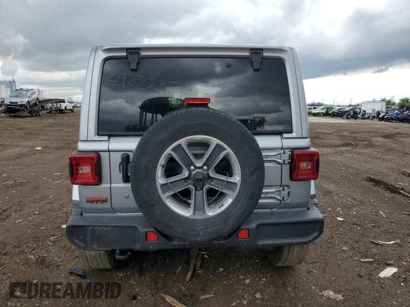 2018 Jeep Wrangler Unlimited Sahara with VIN 1C4HJXEG6JW239095, listed as a Copart auction lot 58222225 with 59,969 mi miles and Salvage title. Bid and sale history available at DreamBid. Image 6.