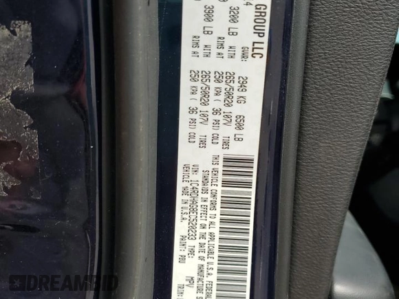 2014 Dodge Durango SXT with VIN 1C4RDHAG8EC520233, listed as a Copart auction lot 62555885 with 47,277 mi miles and Salvage title. Bid and sale history available at DreamBid. Image 13.