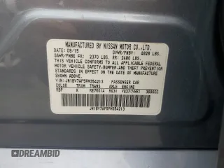 2015 Infiniti Q50 Premium with VIN JN1BV7AP5FM354213, listed as a Copart auction lot 66548864 with 0 mi miles and Clean Title. Bid and sale history available at carsss.com. Image 12.