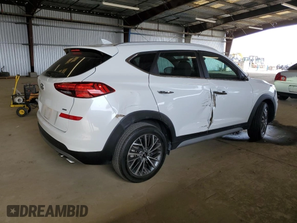 2021 Hyundai Tucson Ultimate with VIN KM8J3CAL0MU339969, listed as a Copart auction lot 58592275 with 20,953 mi miles and Salvage title. Bid and sale history available at DreamBid. Image 3.